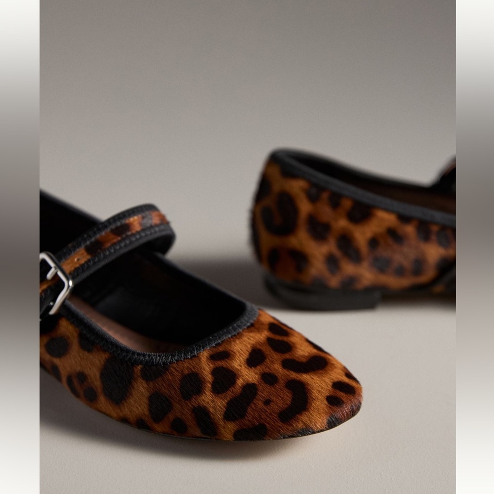 ANTHROPOLOGIE Maeve Calf Hair, Mary Jane Flats , Sz 38. - Picture 12 of 12